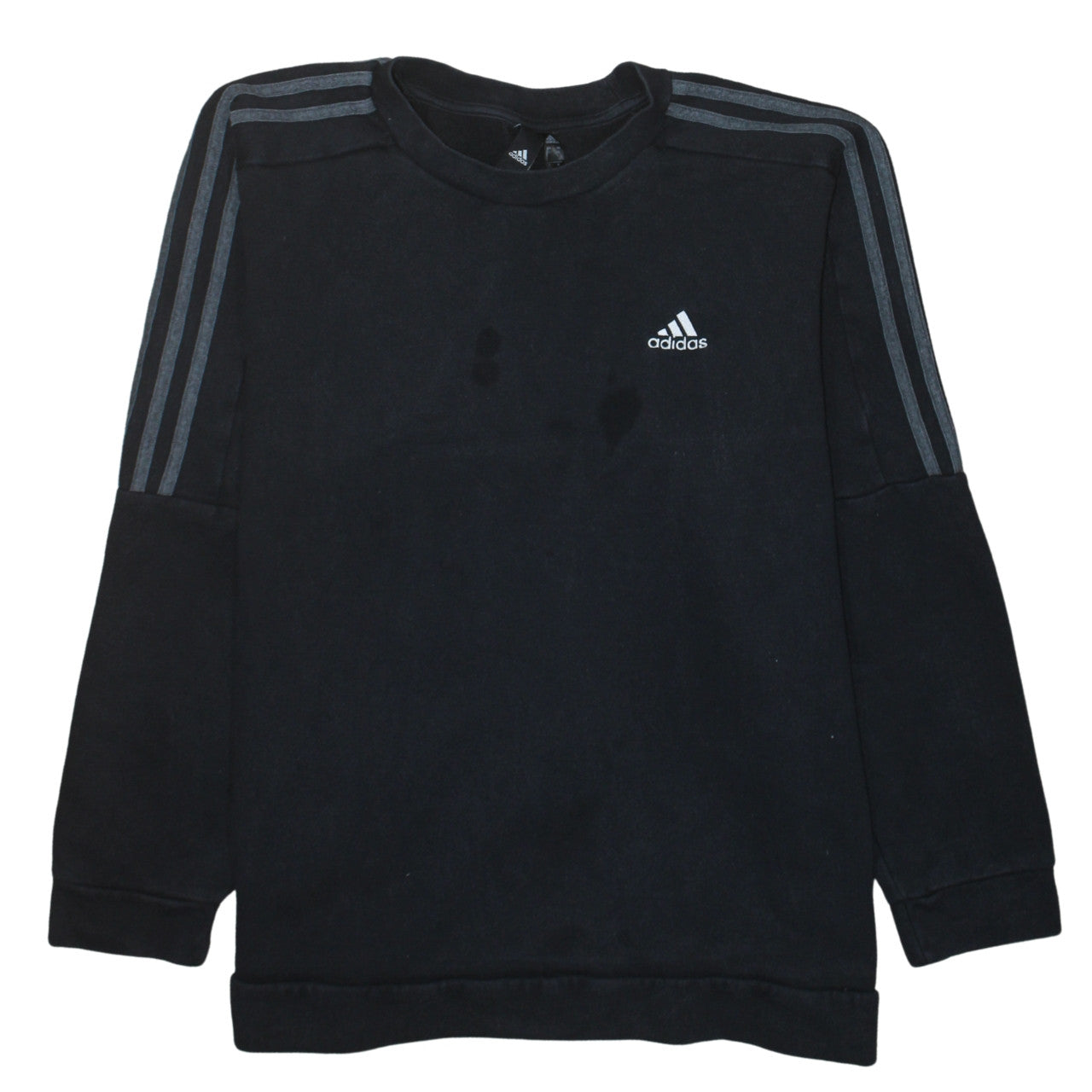 Adidas Men's Black XL Pullover Sweatshirt Crew Neck Fleece Sports Top