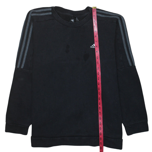 Adidas Men's Black XL Pullover Sweatshirt Crew Neck Fleece Sports Top
