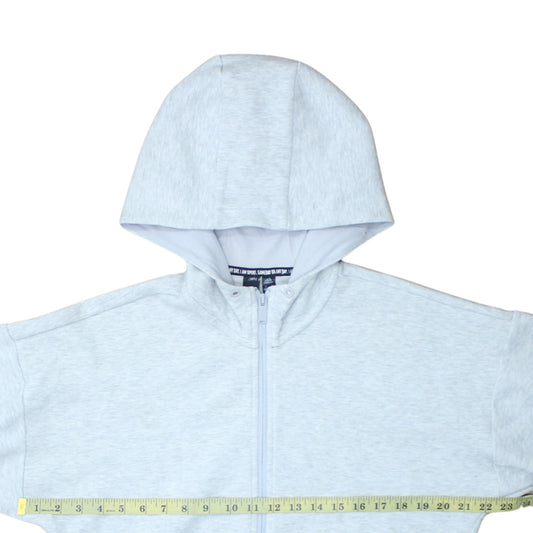 Adidas Women’s Grey Full Zip Hoodie Small Sportswear