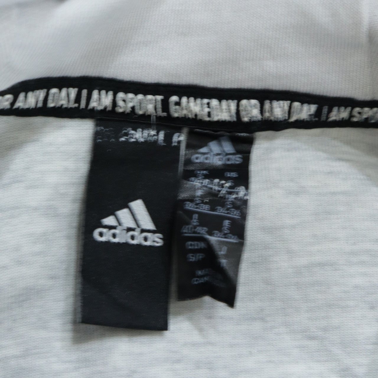 Adidas Women’s Grey Full Zip Hoodie Small Sportswear