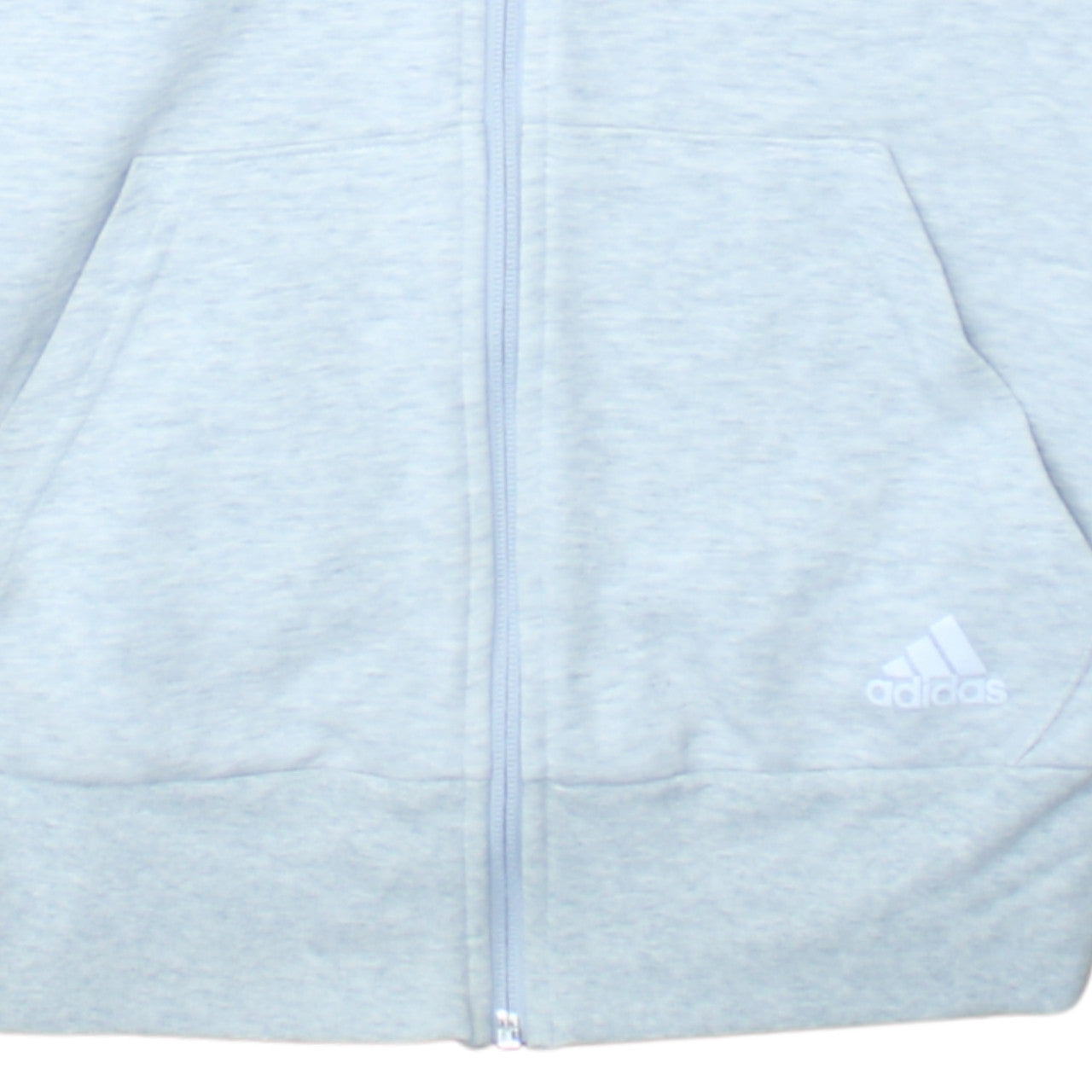 Adidas Women’s Grey Full Zip Hoodie Small Sportswear