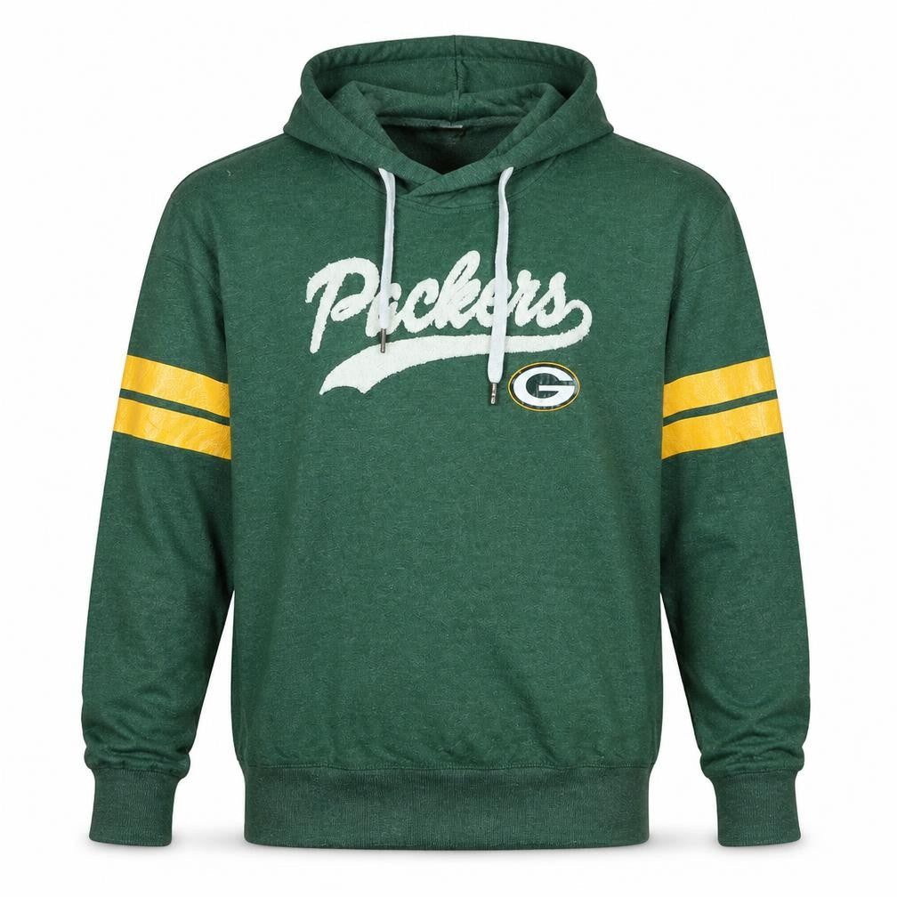 NFL Green Bay Packers Unisex Green Pullover Hoodie Size L