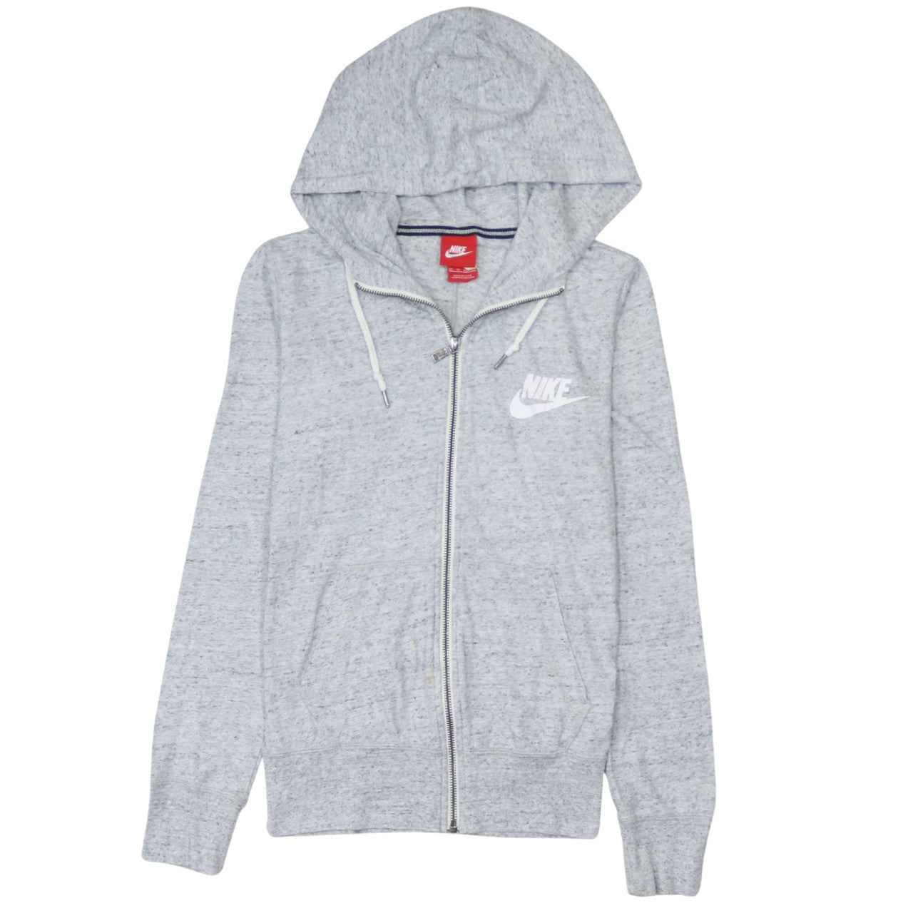 Nike Men's Grey Full Zip Hoodie XS Athletic Fit