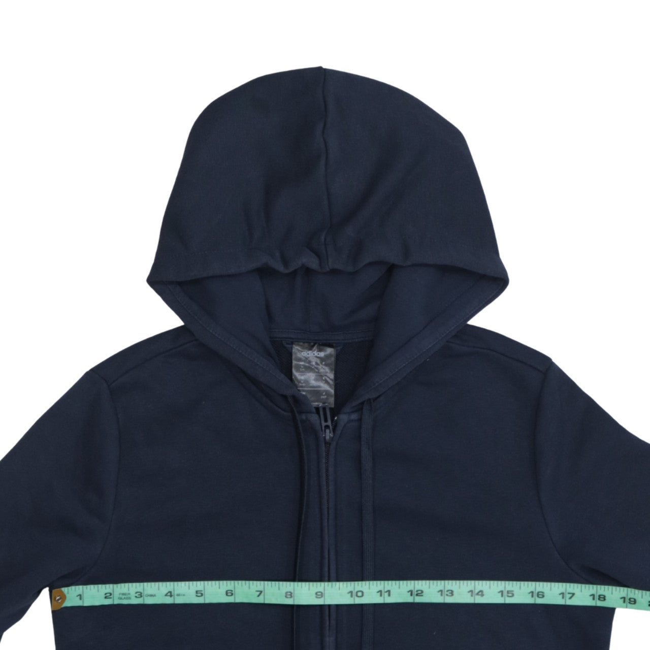 Adidas Womens Navy Blue Full Zip Hoodie Size M 12-14
