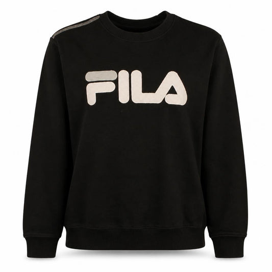 FILA Womens Black Small Crew Neck Pullover Sweatshirt