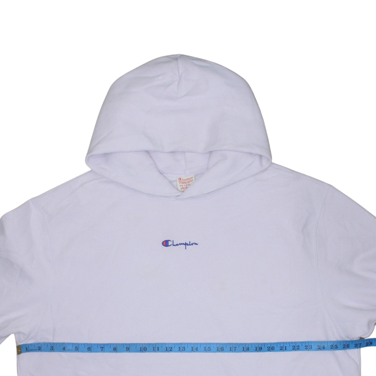 Champion Womens White 2XL Reverse Weave Pullover Hoodie Sweatshirt