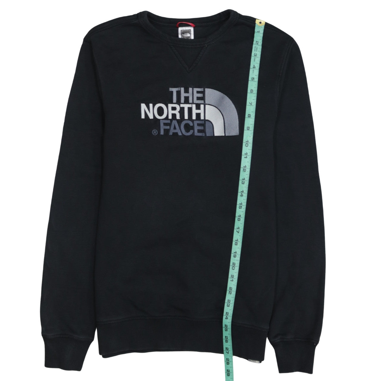 The North Face Men's Black Embroidered Logo Crew Neck Sweatshirt M