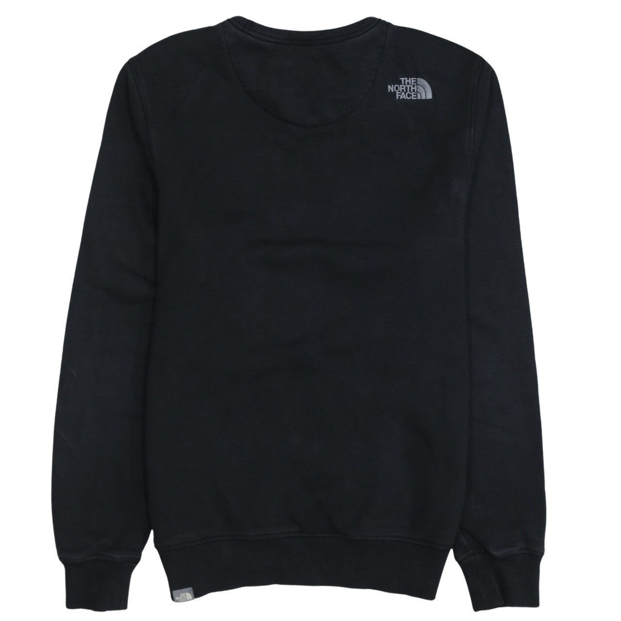 The North Face Men's Black Embroidered Logo Crew Neck Sweatshirt M