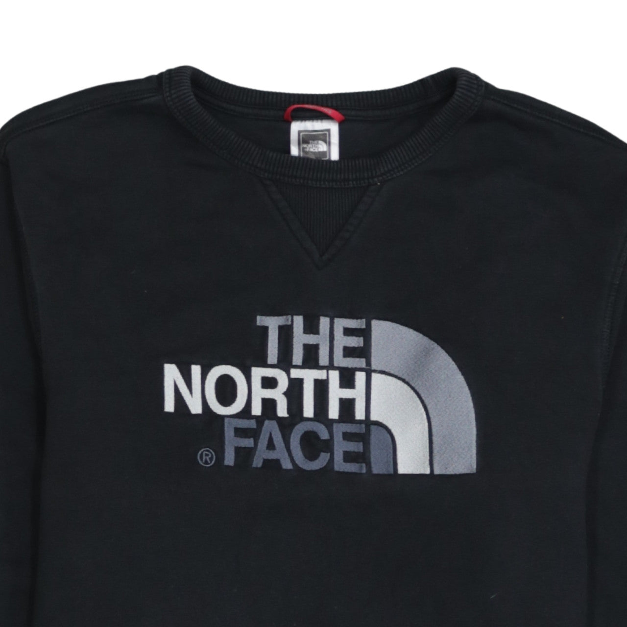 The North Face Men's Black Embroidered Logo Crew Neck Sweatshirt M