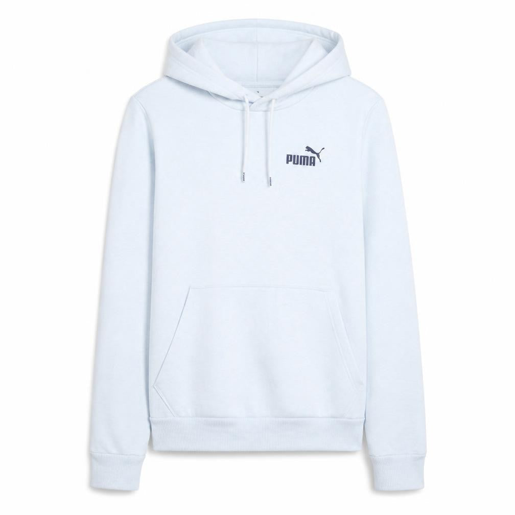 Puma Womens White Pullover Hoodie Medium Logo Print Cotton Blend