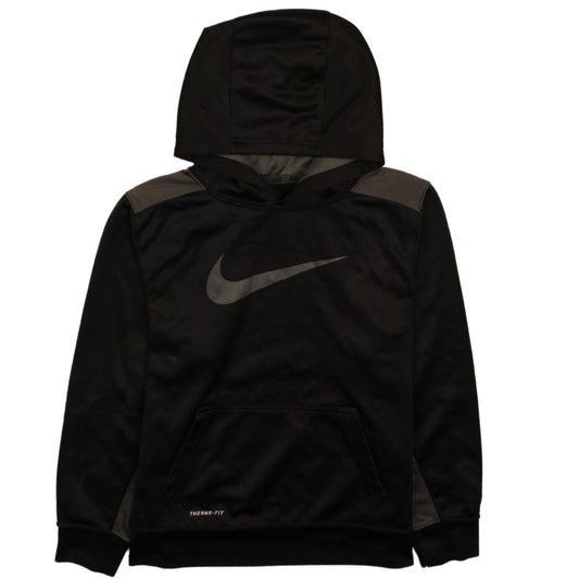 Nike Boys Black Therma-Fit Pullover Hoodie L Regular Fleece Sportswear