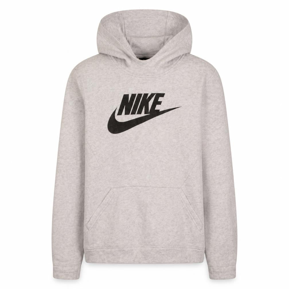 Nike Boys Grey Pullover Hoodie XL 13-15 Years Fleece Logo Sweatshirt