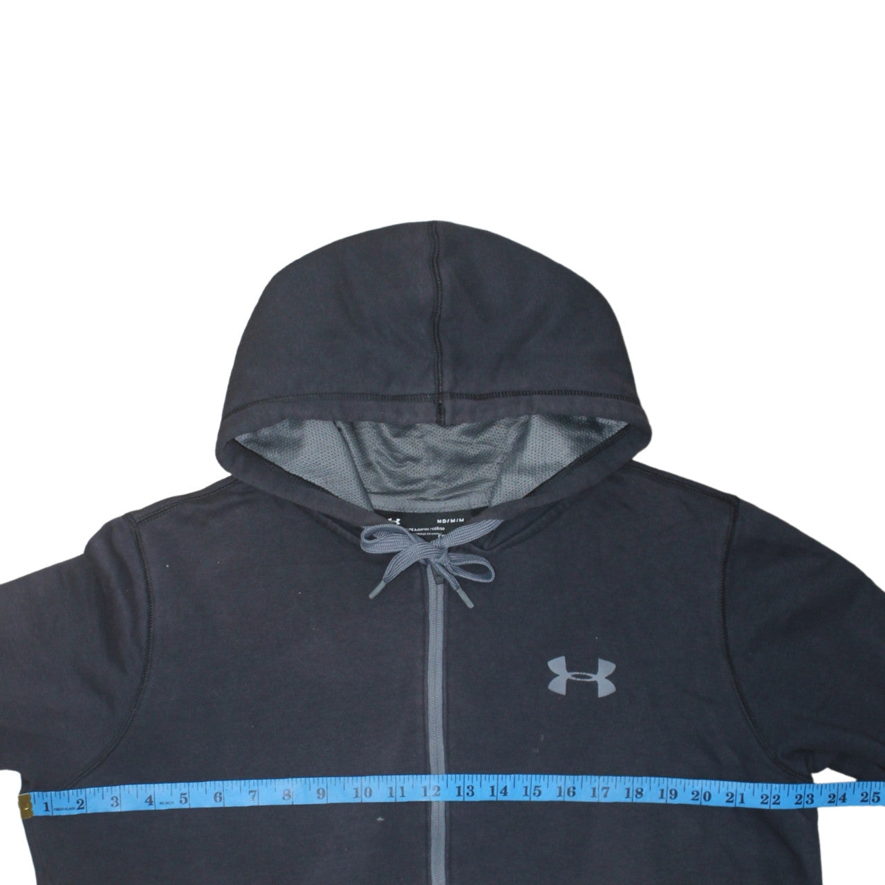 Under Armour Mens Black Full Zip Hoodie Medium ColdGear Fitted