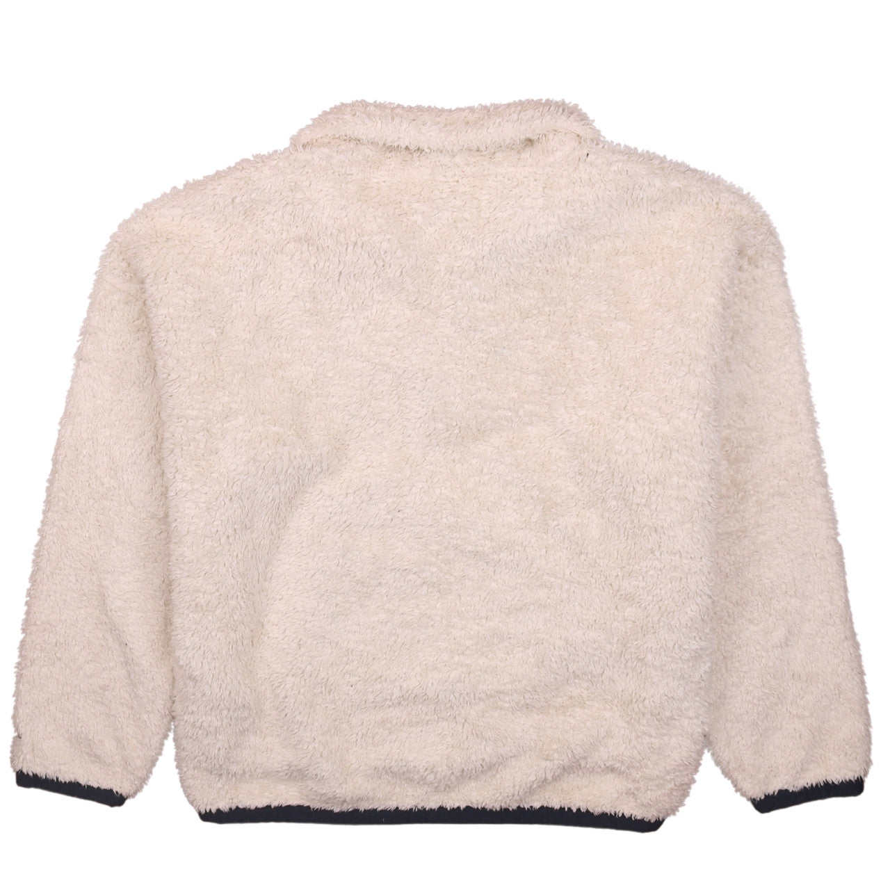 Champion Womens Ivory Fleece Pullover Henley Sweatshirt XS