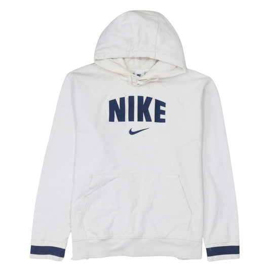 Nike Women's White Pullover Hoodie XL Cotton Logo Print Sportswear
