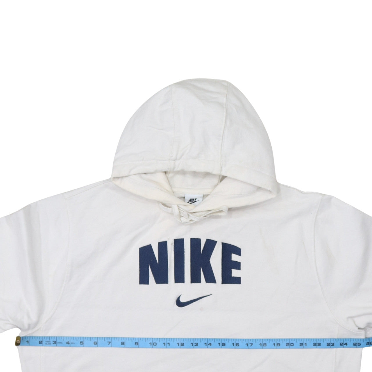 Nike Women's White Pullover Hoodie XL Cotton Logo Print Sportswear