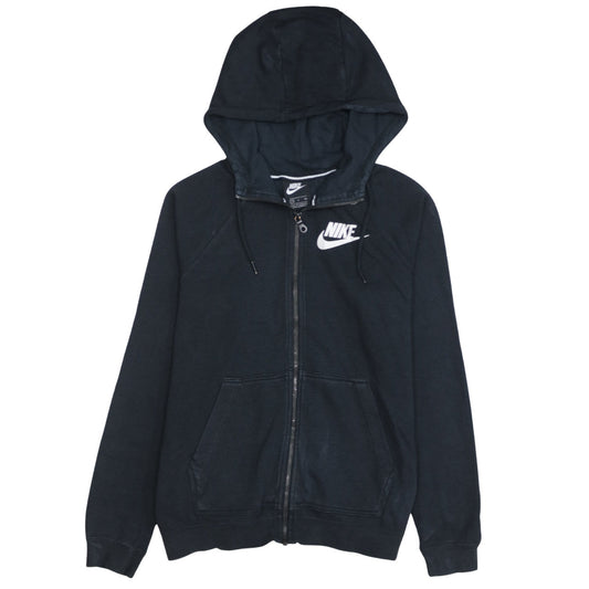 Nike Men's Black Small Full Zip Hoodie Sweatshirt with Logo