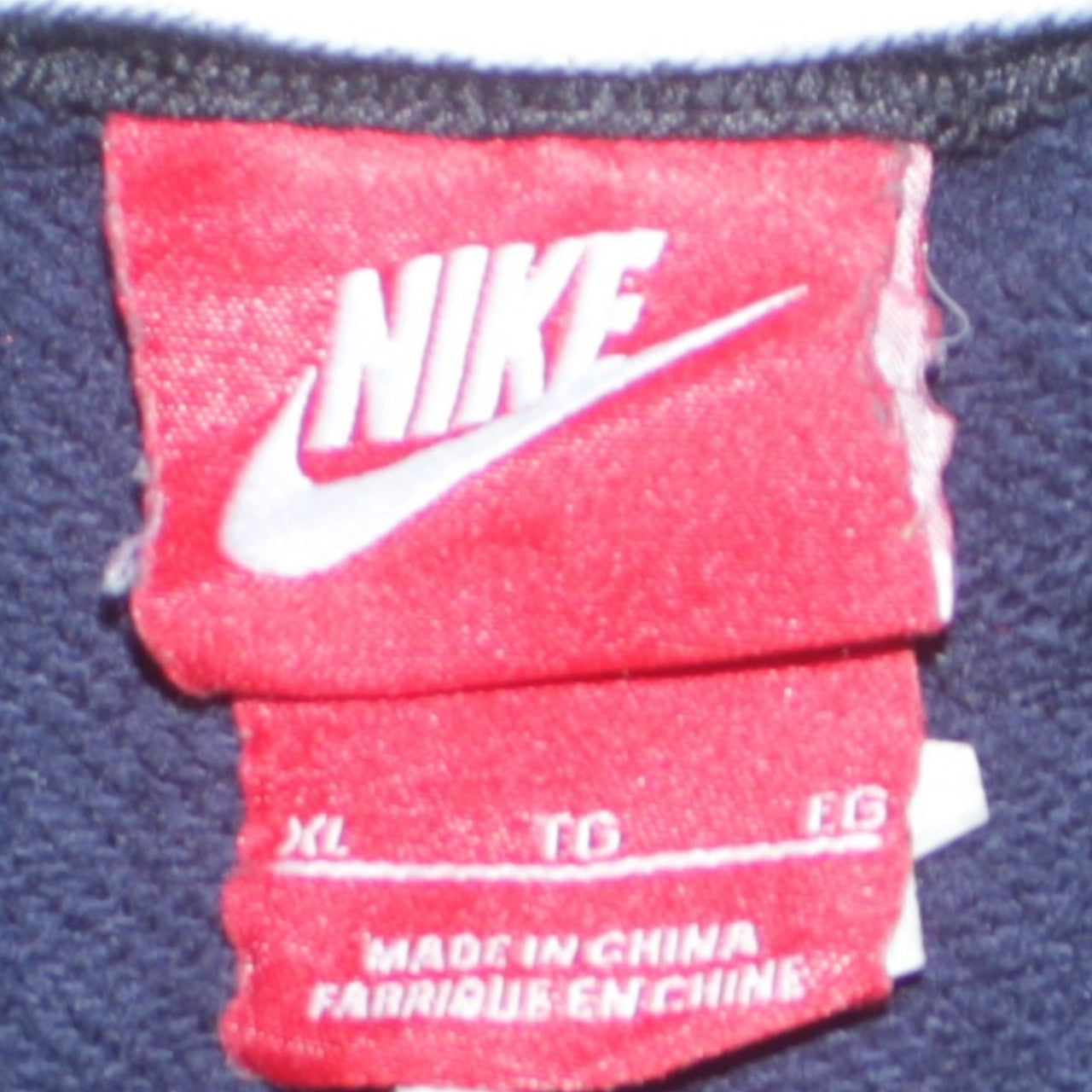 Nike Men's Blue XL Full Zip Hoodie with Pockets