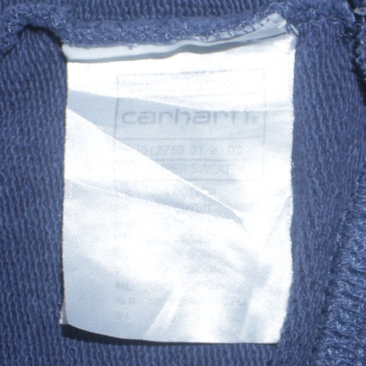 Carhartt Men's Blue Logo Crew Neck Sweatshirt Size S