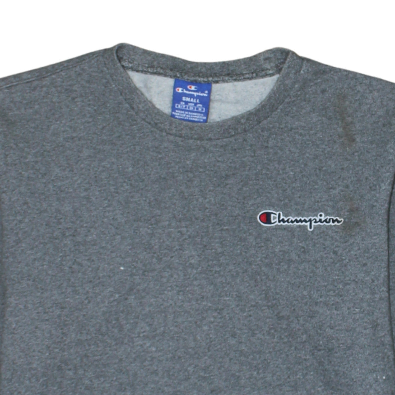 Champion Men's Grey Small Regular Fit Pullover Sweatshirt