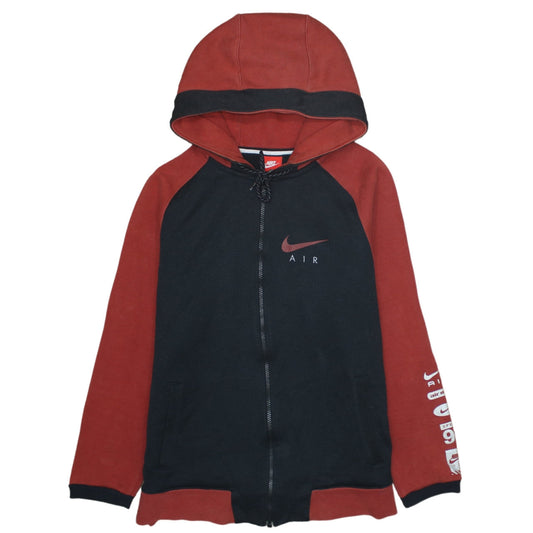 Nike Men’s Black Red Air Full Zip Hoodie Size S Sportswear
