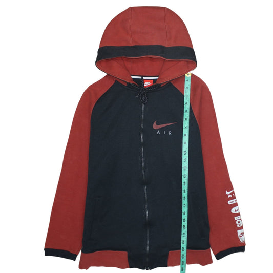 Nike Men’s Black Red Air Full Zip Hoodie Size S Sportswear