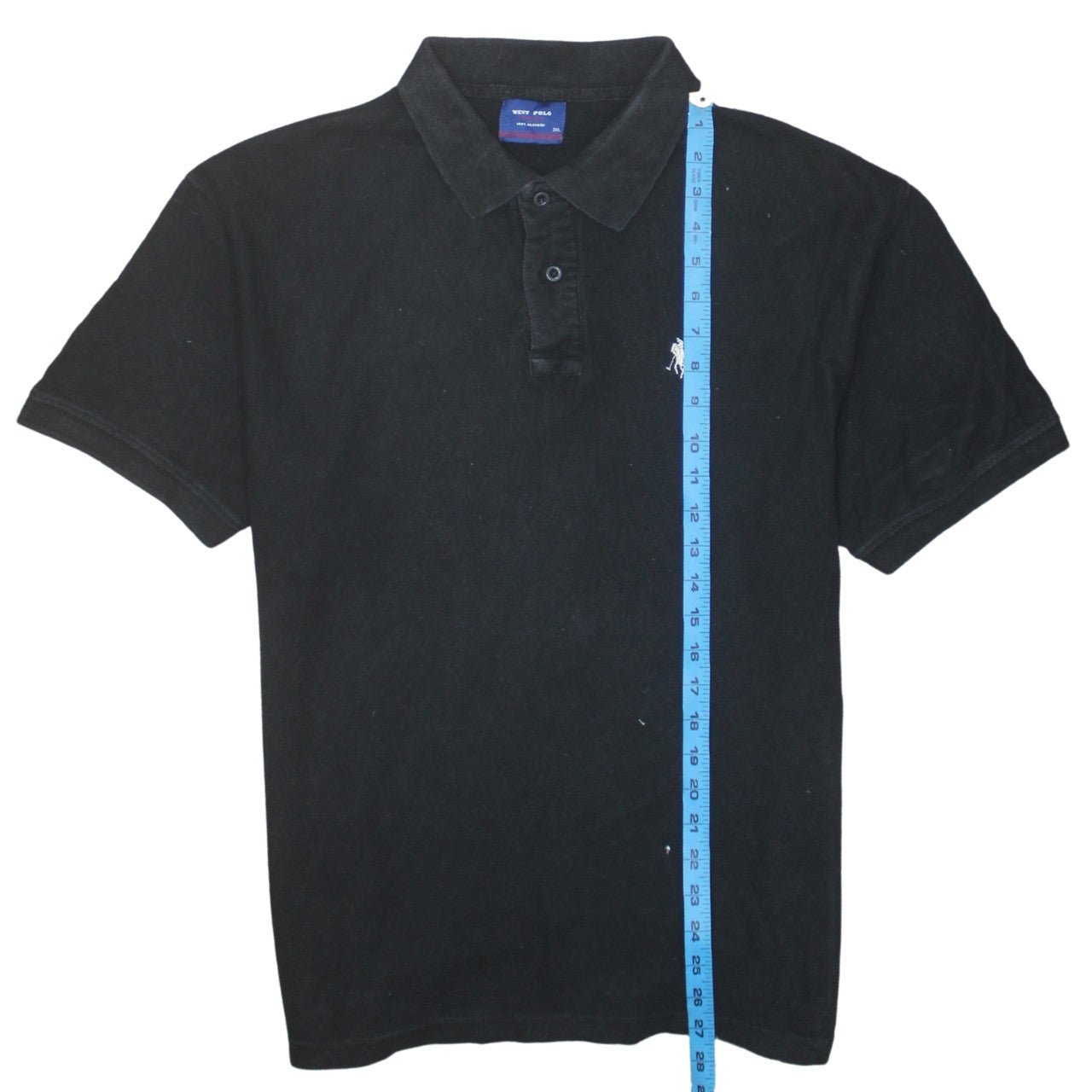 West Polo Men's Black 2XL Cotton Short Sleeve Classic Polo Shirt