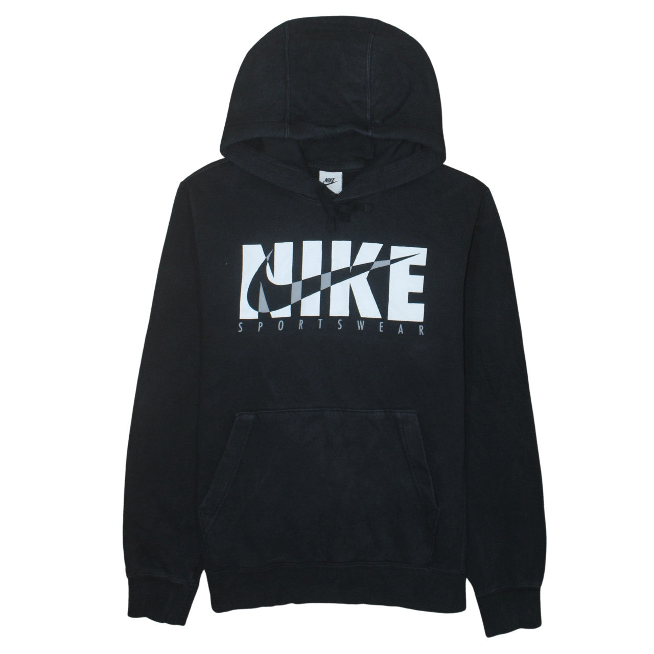 Nike Mens Black Pullover Hoodie Small Sportswear Graphic Print