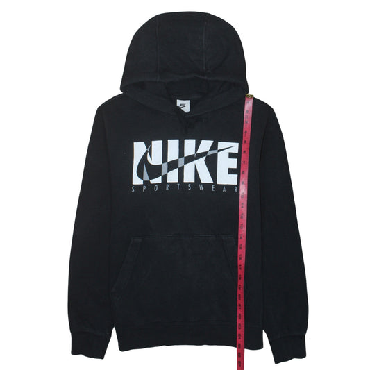 Nike Mens Black Pullover Hoodie Small Sportswear Graphic Print