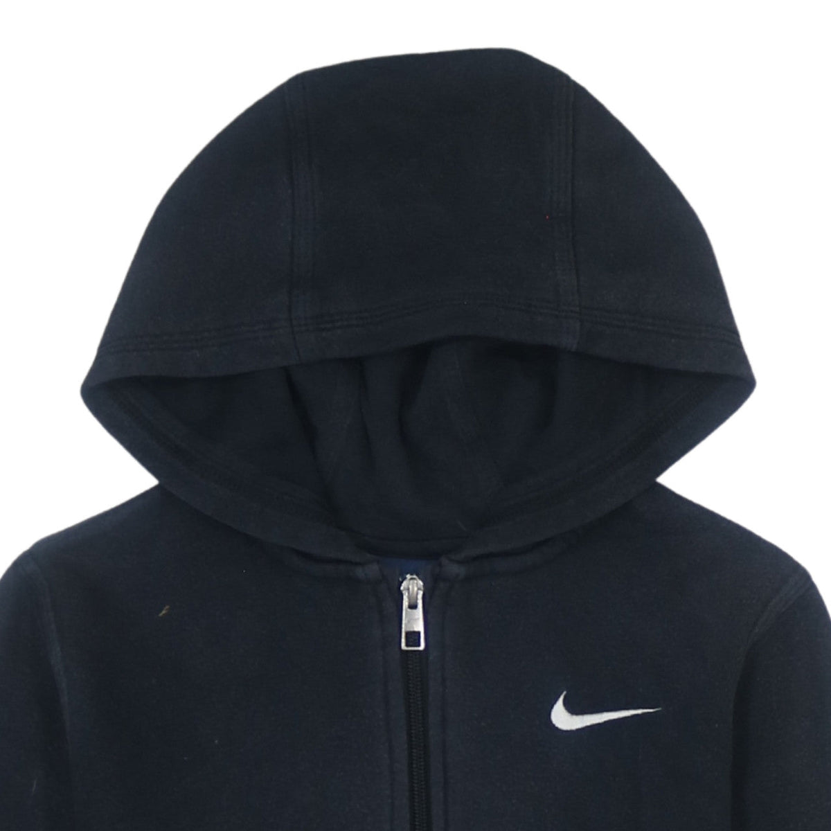 Additional view of Nike boys’ black full zip hoodie sweatshirt m 10-12 years fleece lined