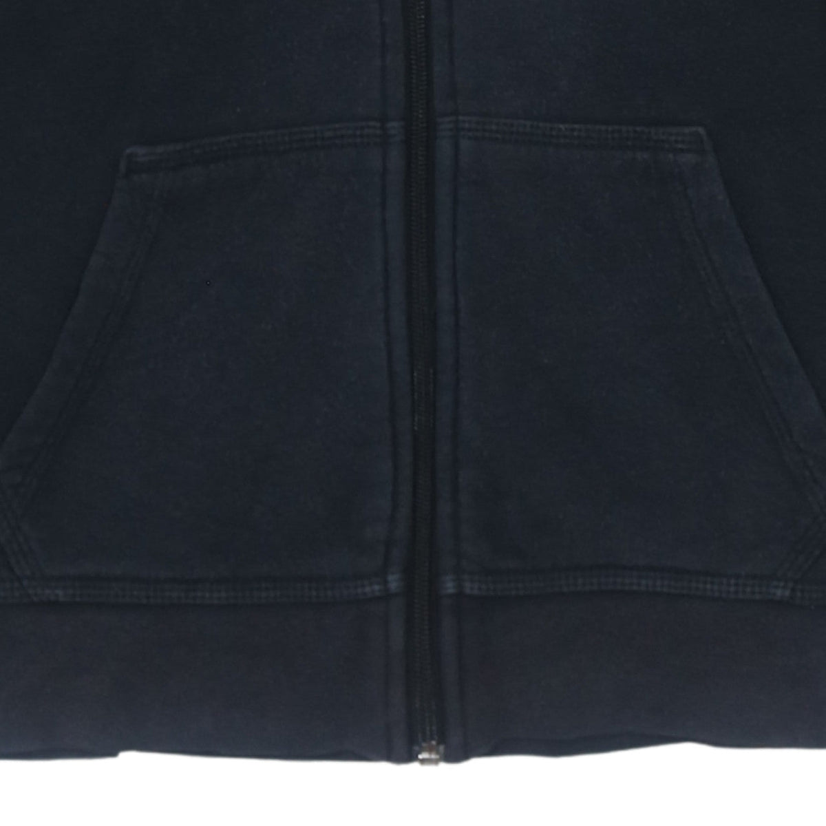 Additional view of Nike boys’ black full zip hoodie sweatshirt m 10-12 years fleece lined