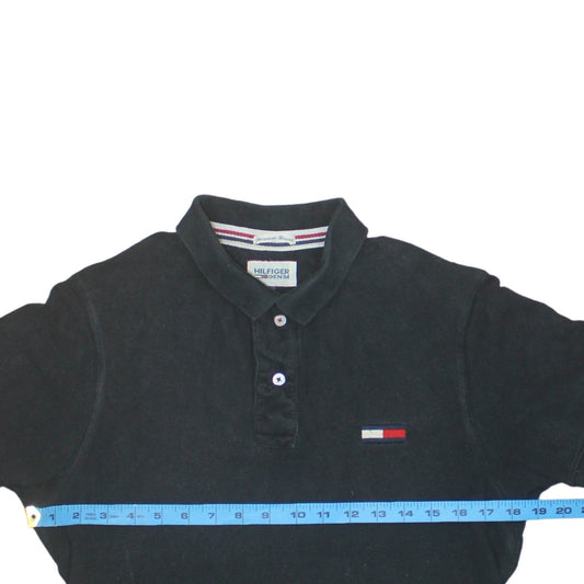 Tommy Hilfiger Men's Black Cotton Polo Shirt Size M
