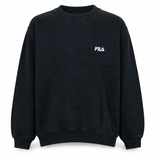 Fila Boys Black Crew Neck Pullover Sweatshirt Size 14 Years 156cm