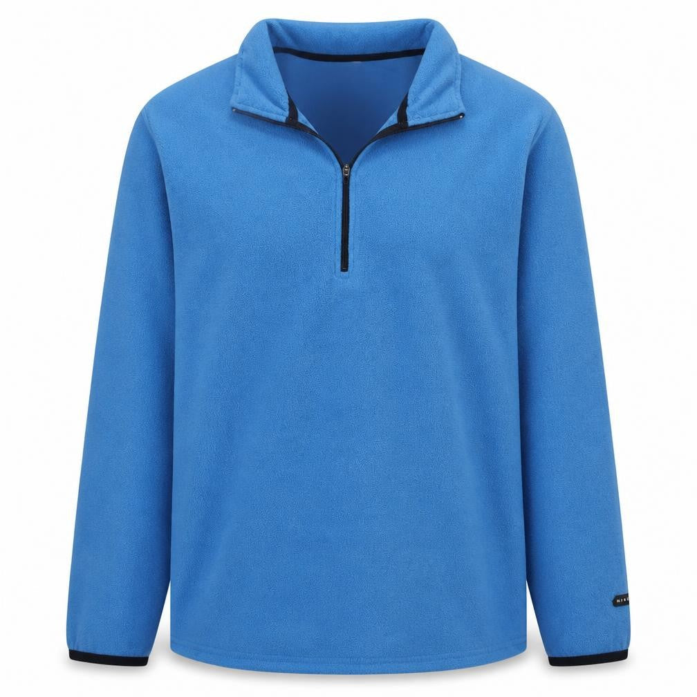 Nike Men's Blue Fleece 1/4 Zip Pullover Sweatshirt L Regular Fit