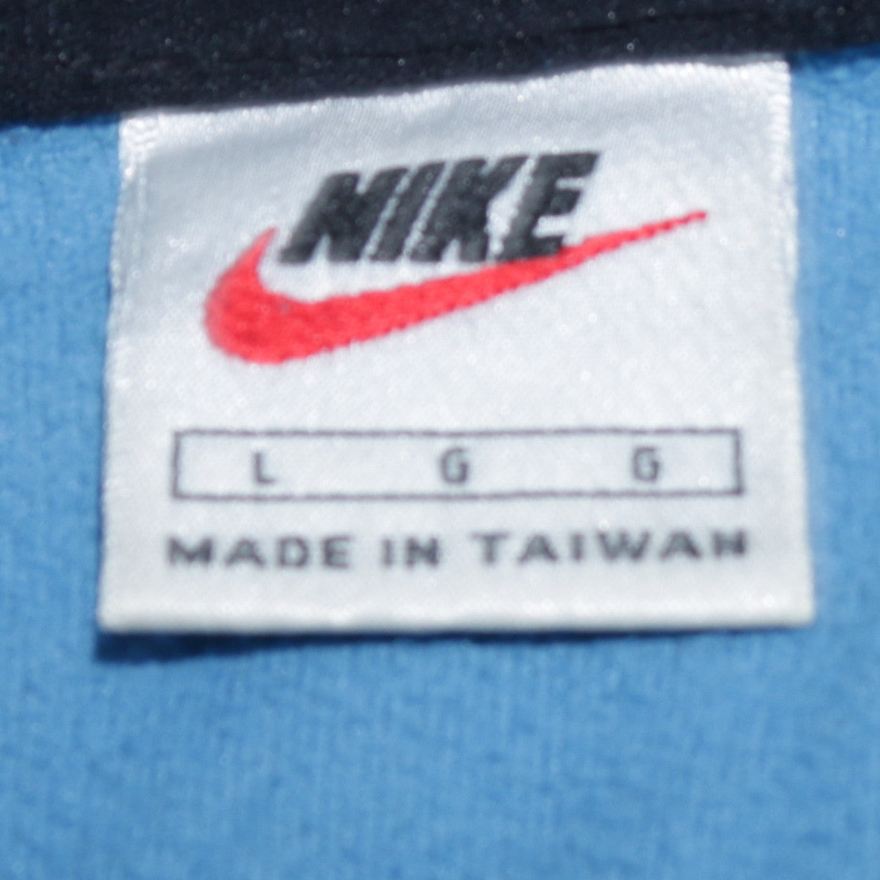 Nike Men's Blue Fleece 1/4 Zip Pullover Sweatshirt L Regular Fit