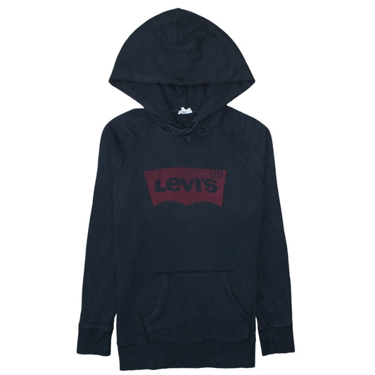 Levi's Men's Black Pullover Hoodie Small Regular Fit Logo Design