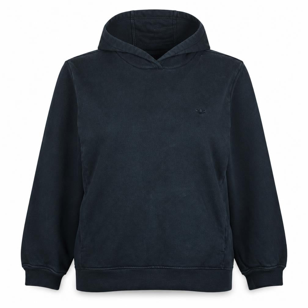 Front view of Adidas Women’s Black XL Pullover Hoodie Sweatshirt