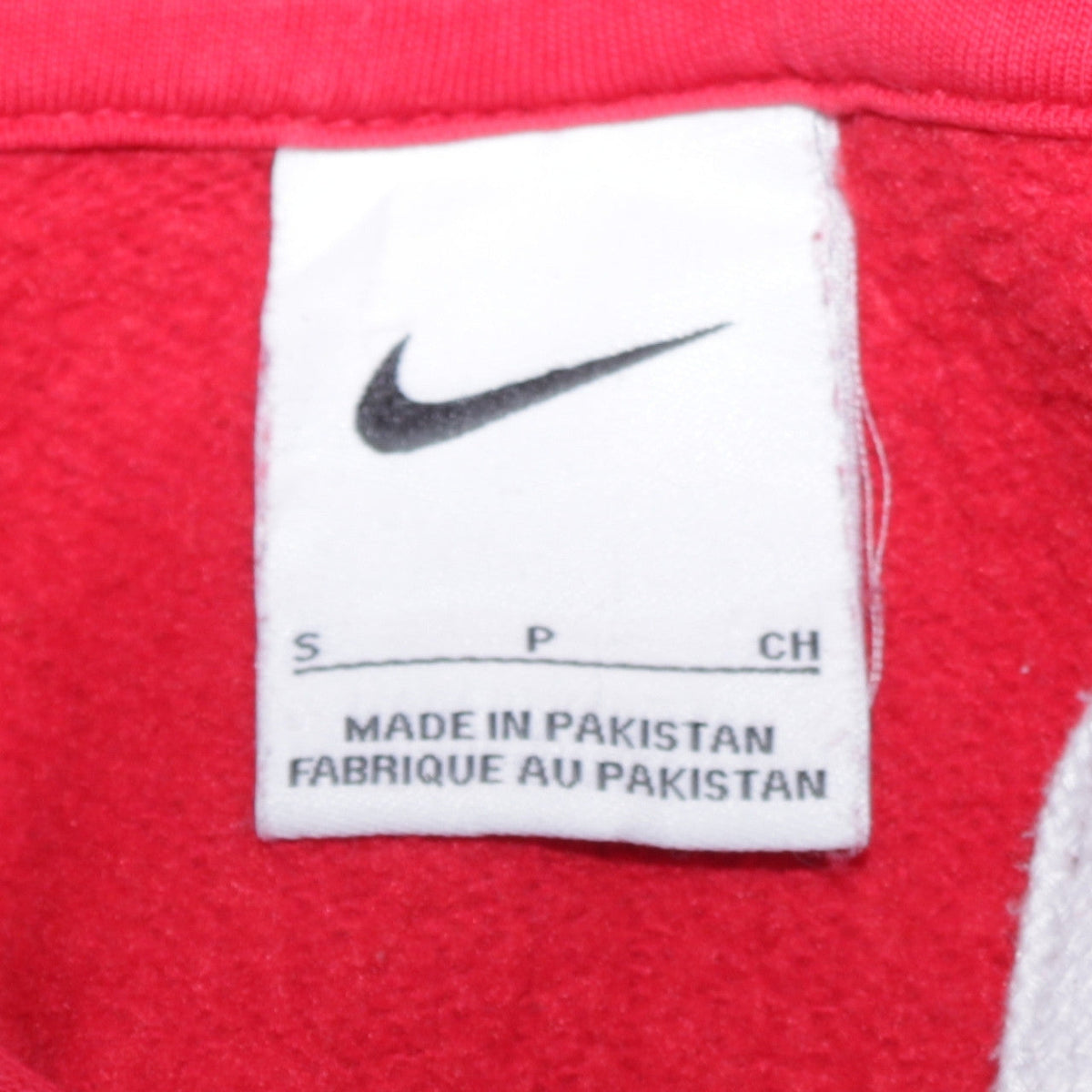 Additional view of Nike Men's Red Pullover Hoodie, size S, Sports Fleece Sweatshirt
