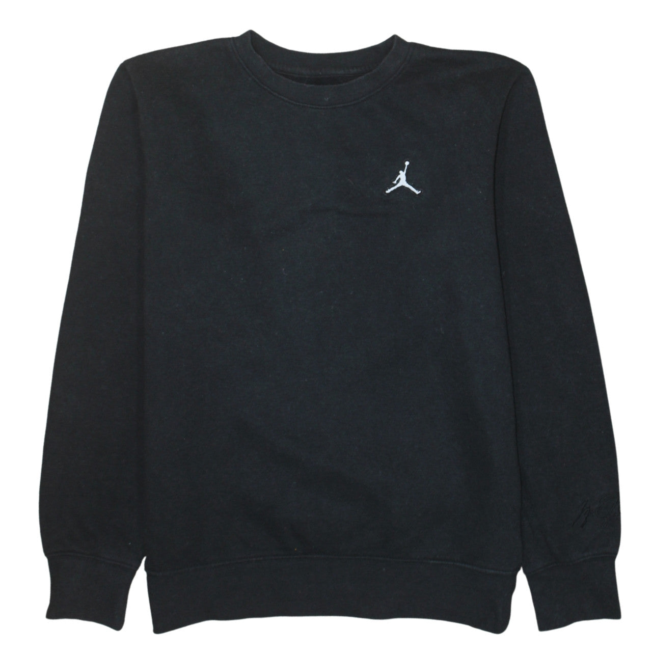 Jordan Boys Black Fleece Crew Neck Pullover Sweatshirt 14 Years