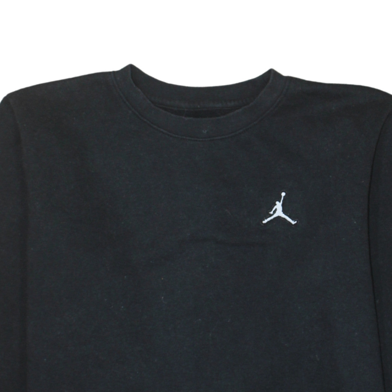 Jordan Boys Black Fleece Crew Neck Pullover Sweatshirt 14 Years