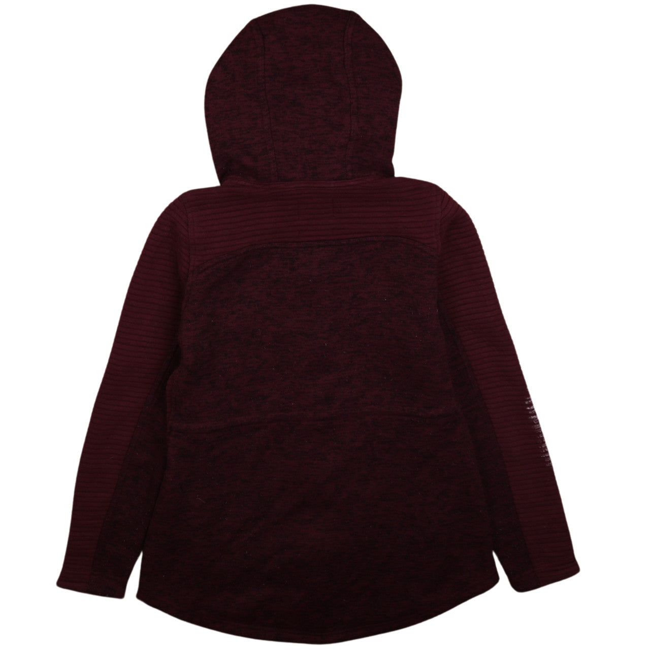 The North Face Womens Burgundy Full Zip Hoodie Size S Fleece Lined Outdoor