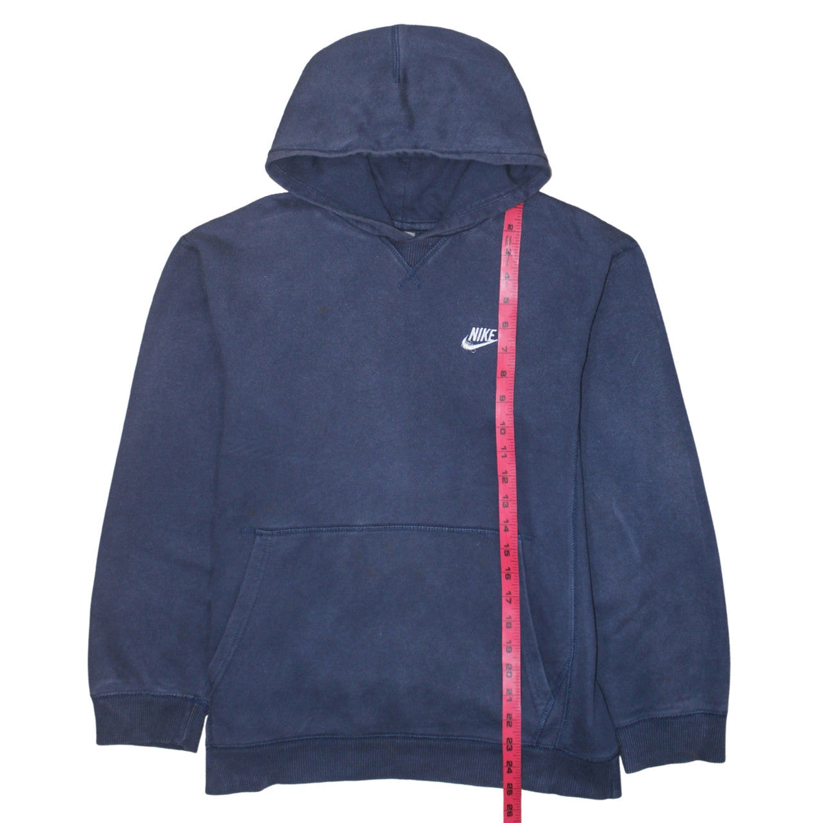 Back view of Nike boys’ blue pullover hoodie xl 13-14 years fleece sweatshirt