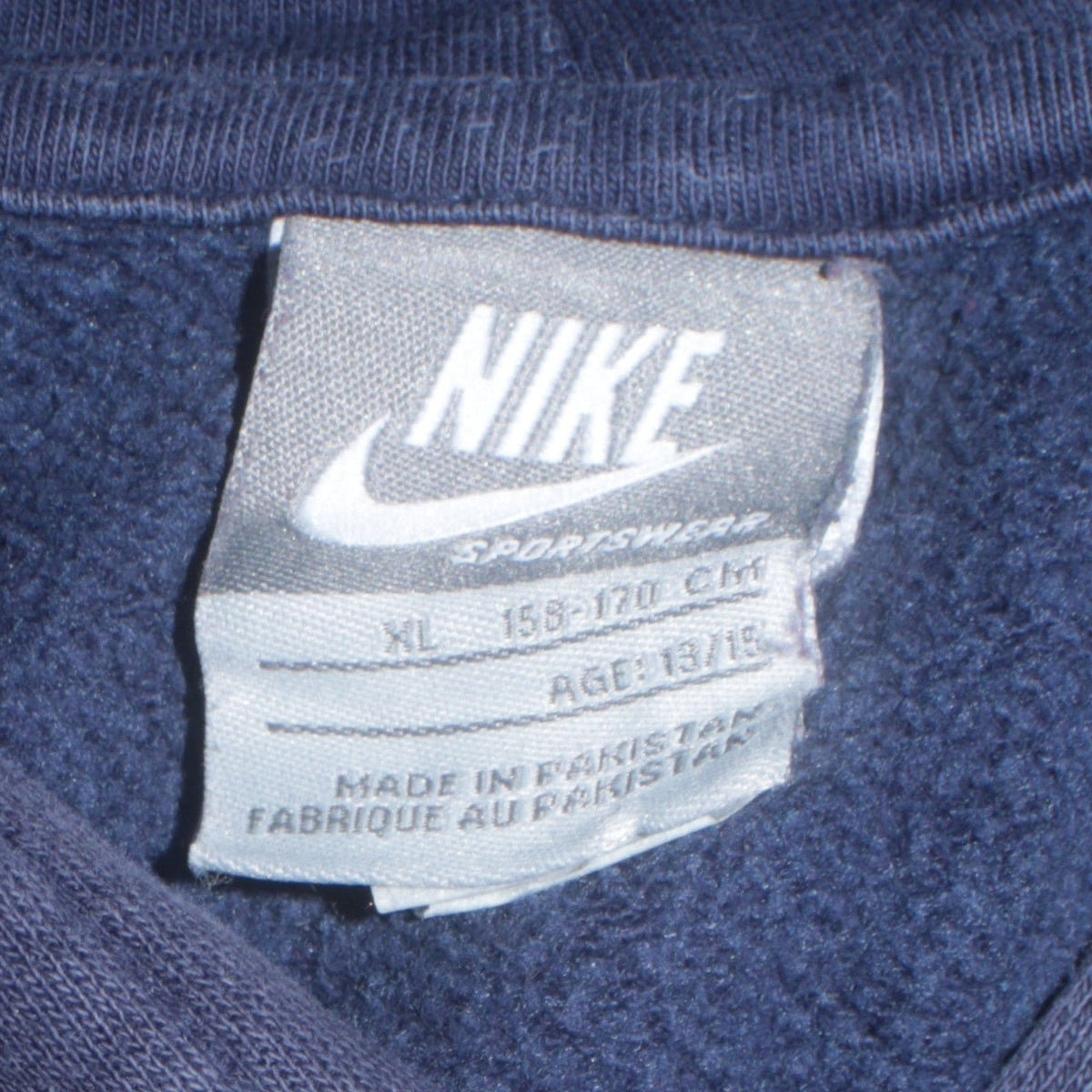 Additional view of Nike boys’ blue pullover hoodie xl 13-14 years fleece sweatshirt