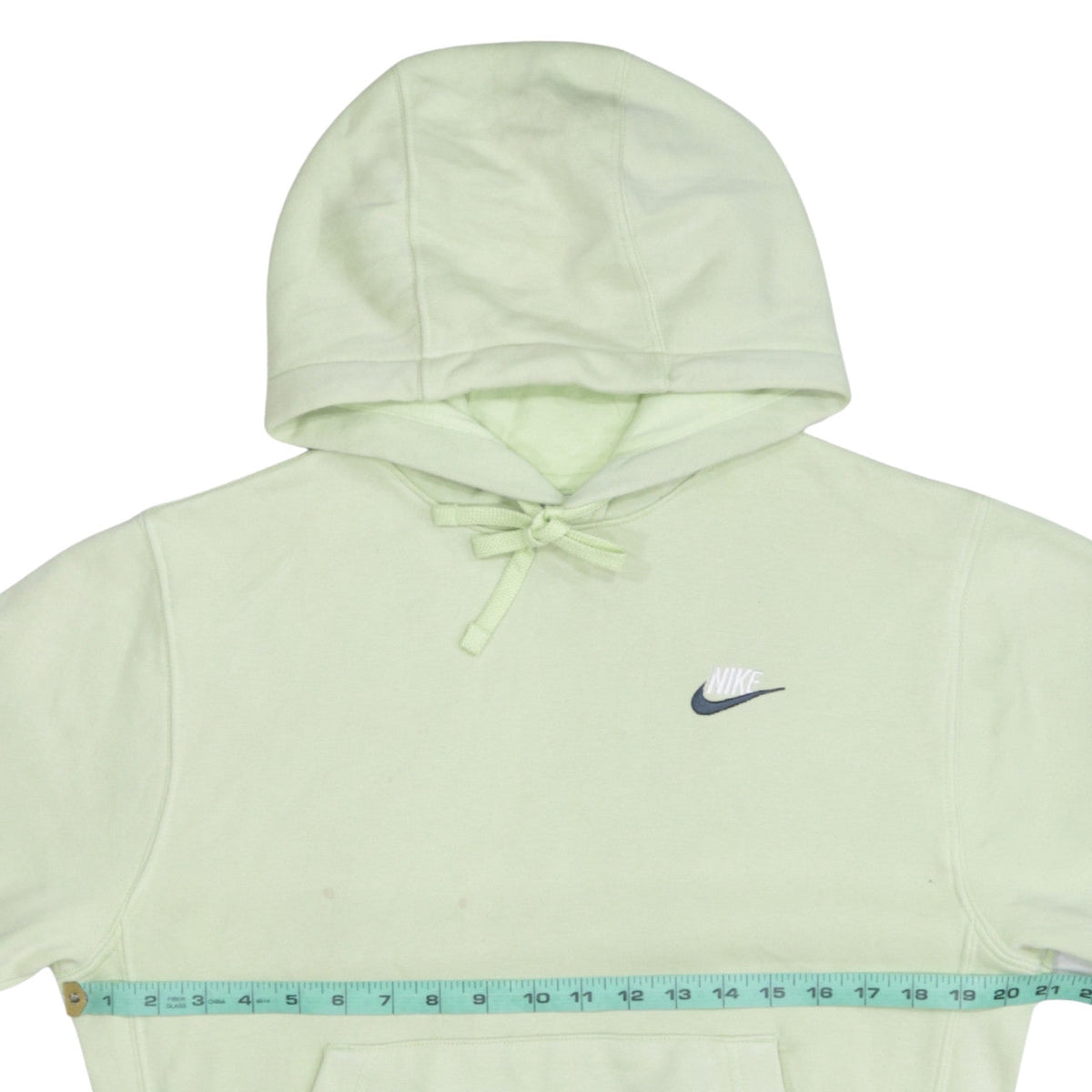 Back view of Nike Men's Green XS Pullover Hoodie Fleece Sweatshirt
