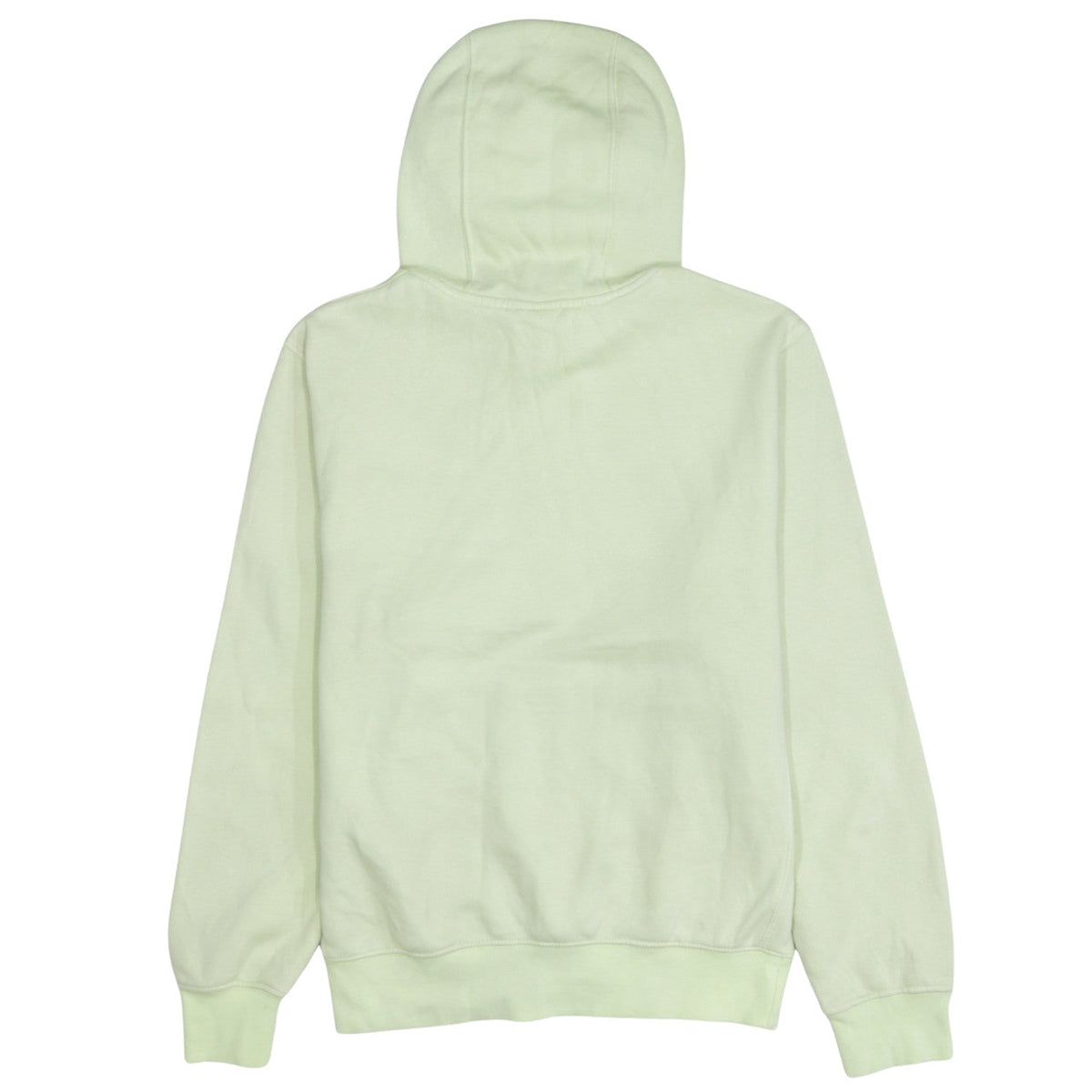 Brand and care label for Nike Men's Green XS Pullover Hoodie Fleece Sweatshirt