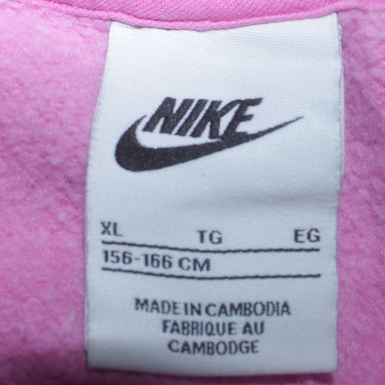 Nike Girls Pink XL Pullover Crew Neck Fleece Sweatshirt