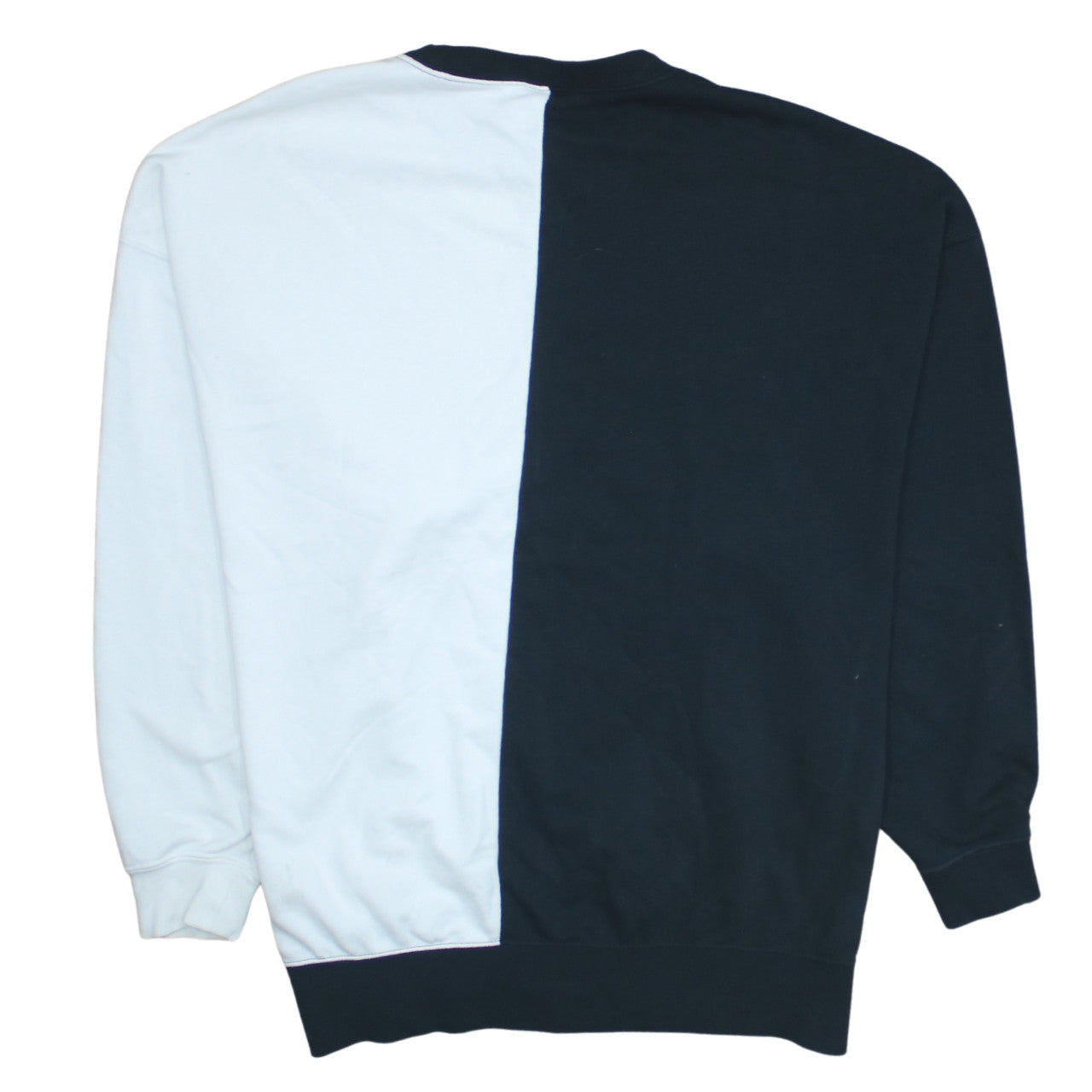 Nike Womens Black & White Pullover Sweatshirt XS Graphic Logo Crew Neck