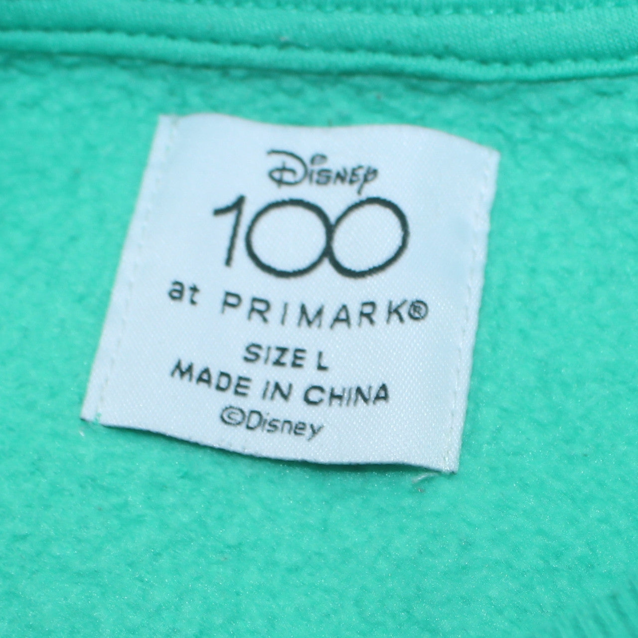 Disney Primark Women Green L Sweatshirt Mickey & Pluto Graphic Pullover