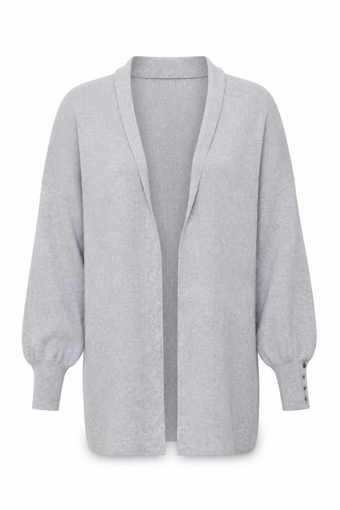 Lipsy Women’s Grey Long Sleeve Open Cardigan UK 16