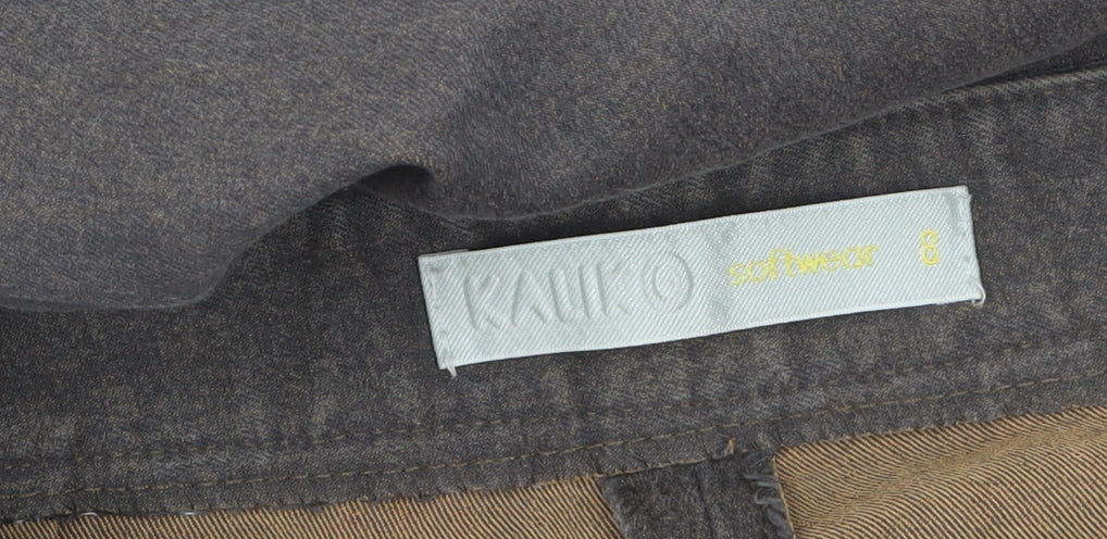 Kalik Softwear Womens Brown Size 8 Straight Leg Trousers